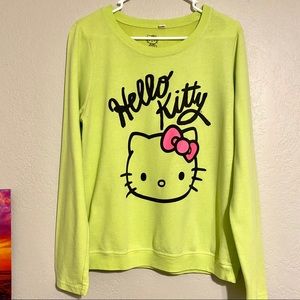 Neon Green Hello Kitty Shirt